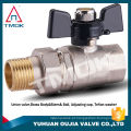 TMOK 1/2 &#39;&#39; válvula de esfera de bronze com união conectar ao medidor de água e encaixe de compressão para tubo PE